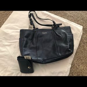 Coach handbag and matching wallet